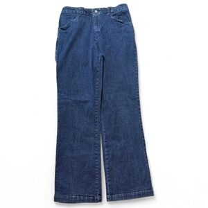 Vintage 90s White‎ Stag Wide Leg Trouser Jeans, Women's Size 6